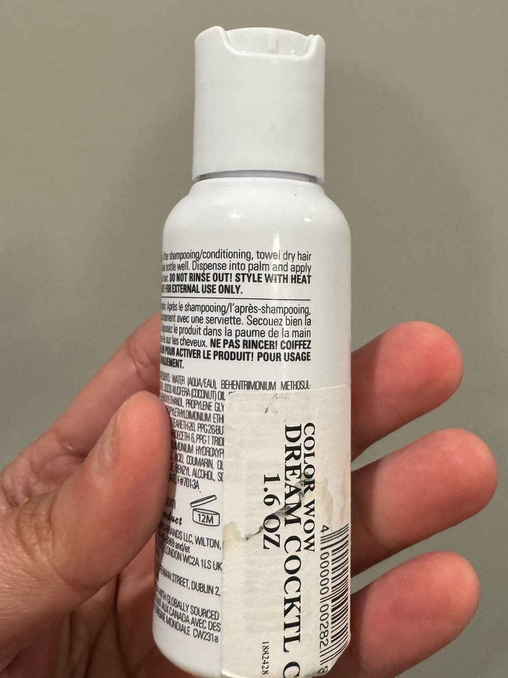 Color Wow Dream Cocktail Coconut-Infused Leave-In Smoothing Treatment - used 1X - Picture 2 of 4